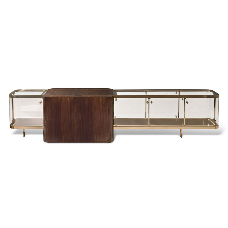 Desmond Modern Luxury Villa Living Room Creativity Glass Tv Cabinet