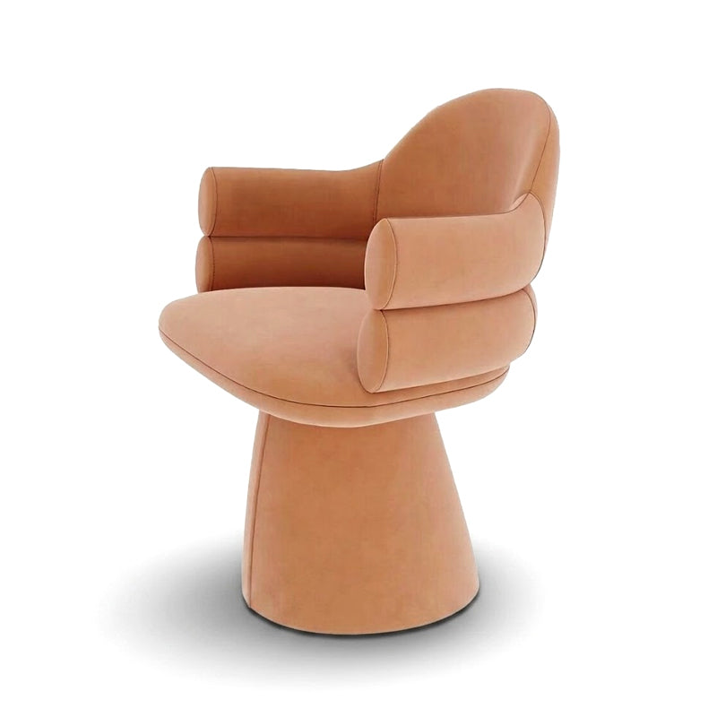 Luxurious Villa Upscale Solid Wood Customize Single Fabric Dining Chair