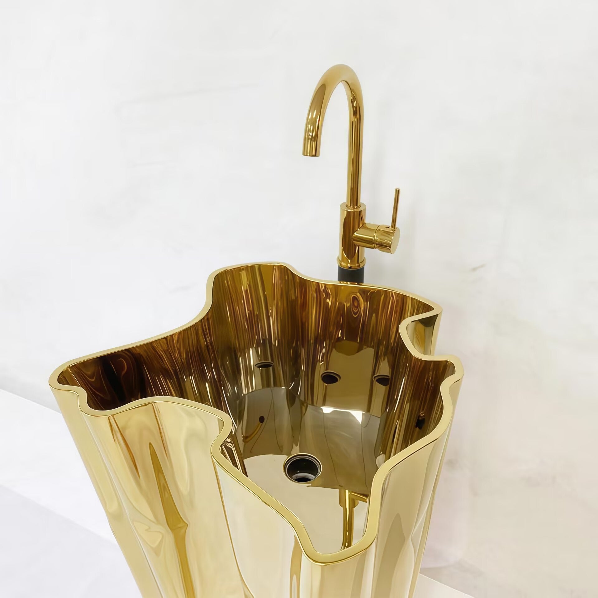 حوض غسيل فني إبداعي عالي الجودة من EDEN FREESTANDING مصنوع من الفولاذ المقاوم للصدأ 