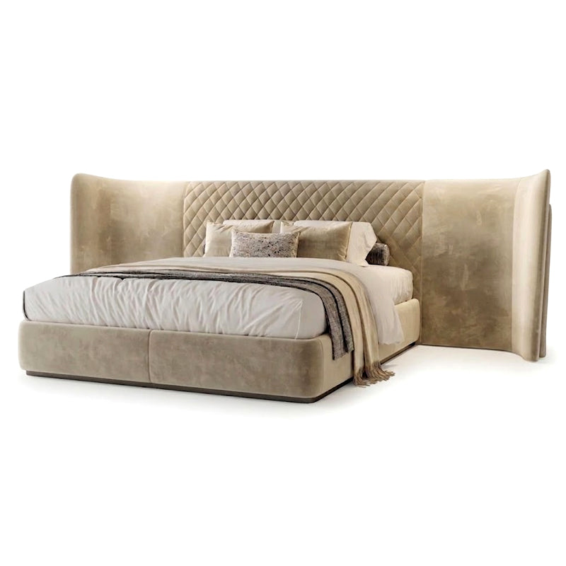 Eagle Wing Villa Bedroom Luxurious Fabric Widescreen Double Bed