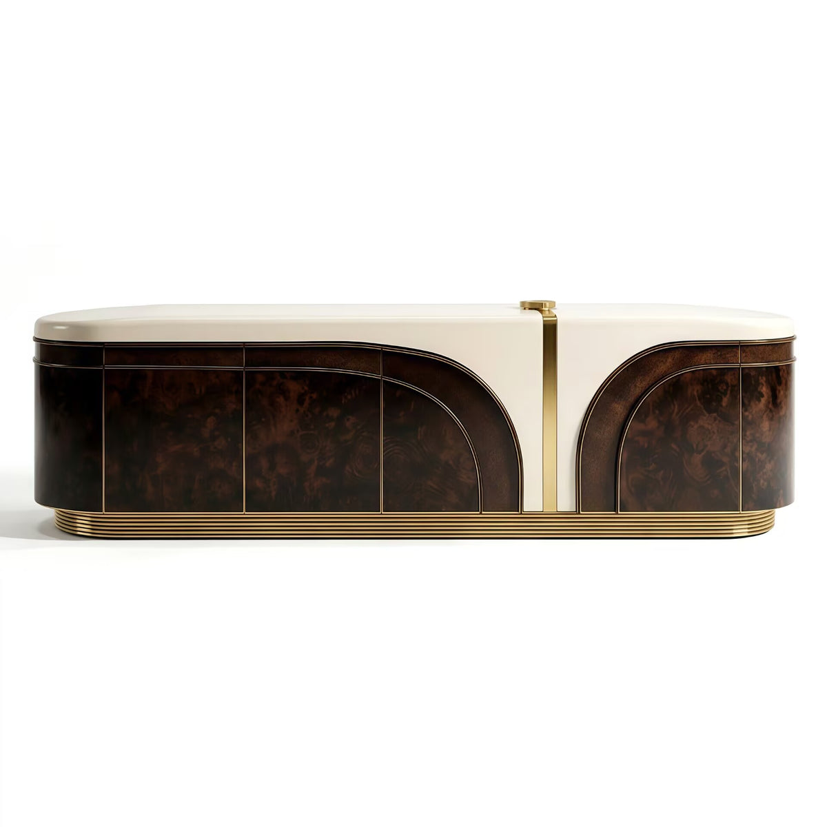 Elegance Living Room Upscale Creativity Lacquered Solid Wood Tv Cabinet
