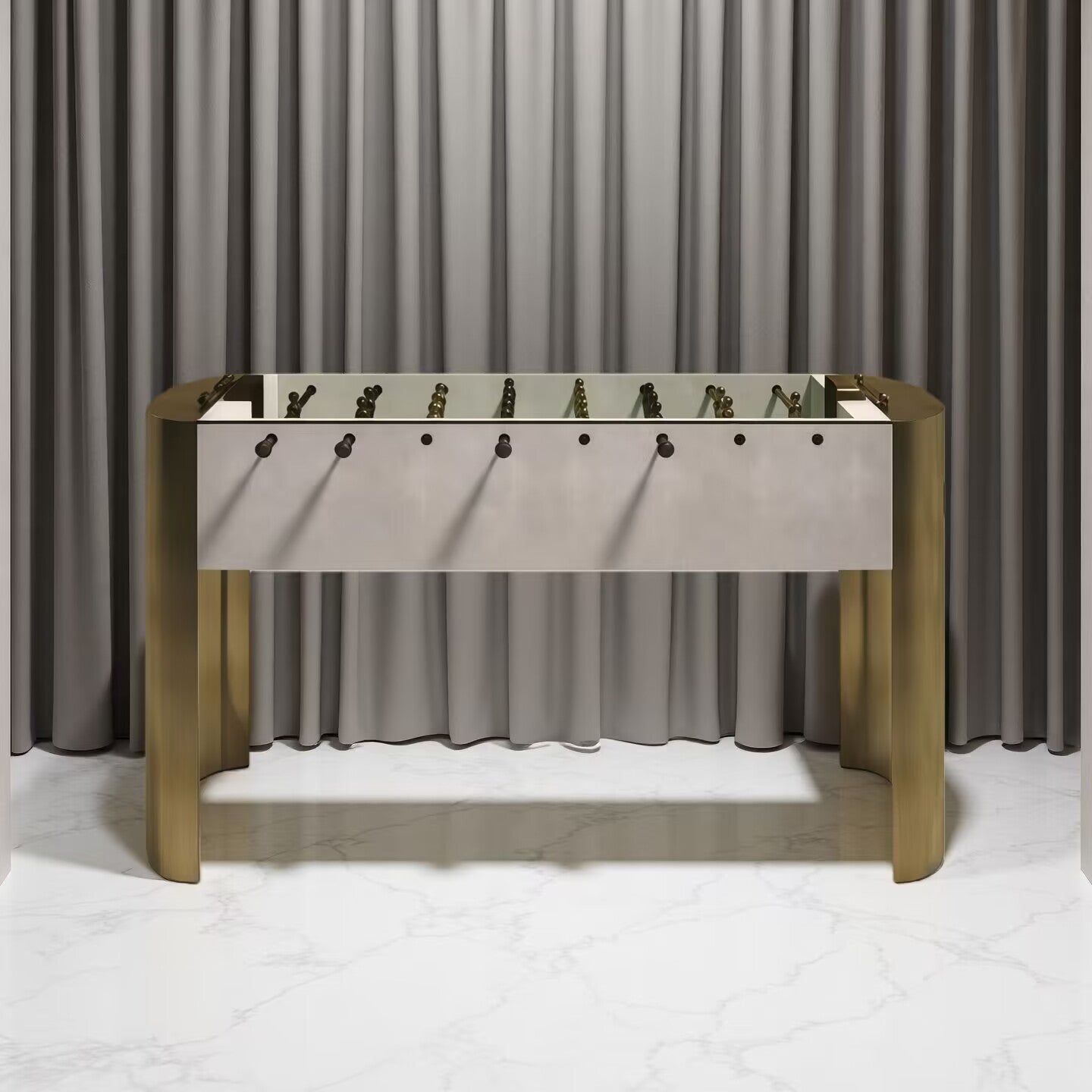 Ellipse Luxury Designer Indoor Standard Solid Wood Double Football Table