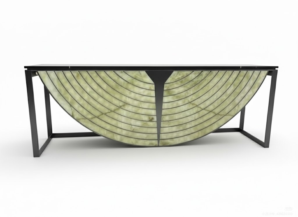Equinox Italian Designer Artistic Stainless Steel Decoration Console