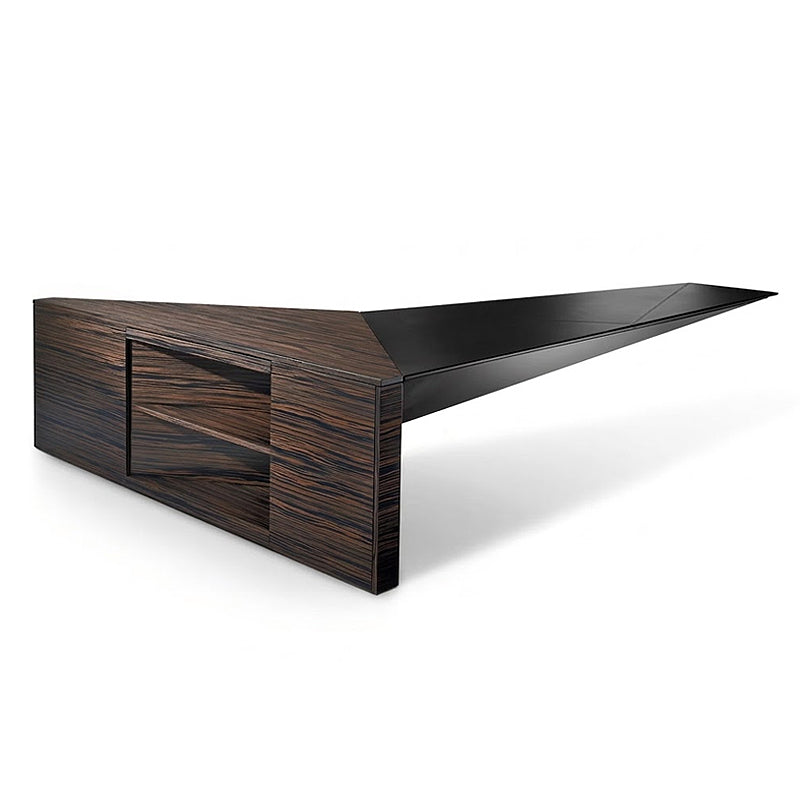 Eucl Ideo High Quality Luxury Solid Wood Leather Floating Office Desk