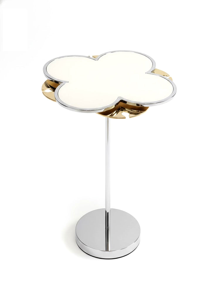 Fiore High End Stainless Steel Glass Creative Design Side Table