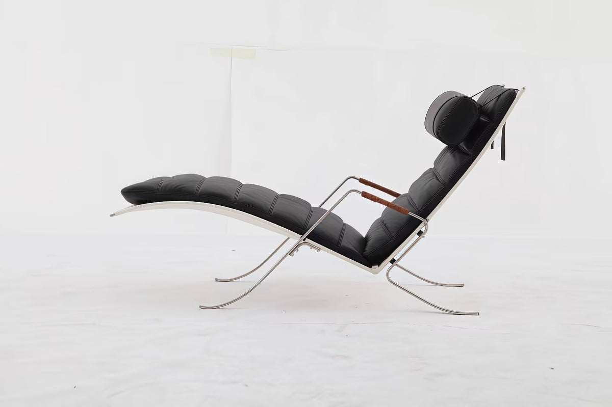 Fk 87 Modern High-End Artistic Leather Grasshopper Lounge Chair