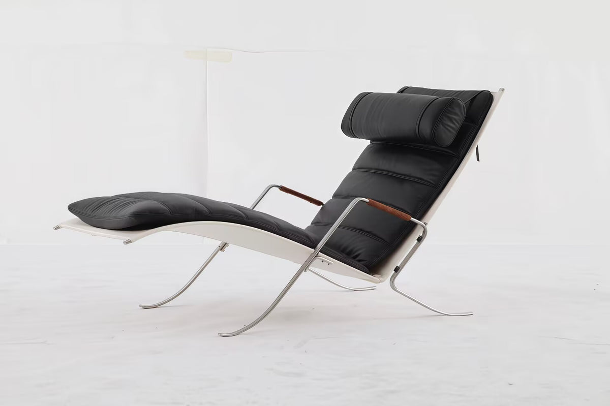 Fk 87 Modern High-End Artistic Leather Grasshopper Lounge Chair