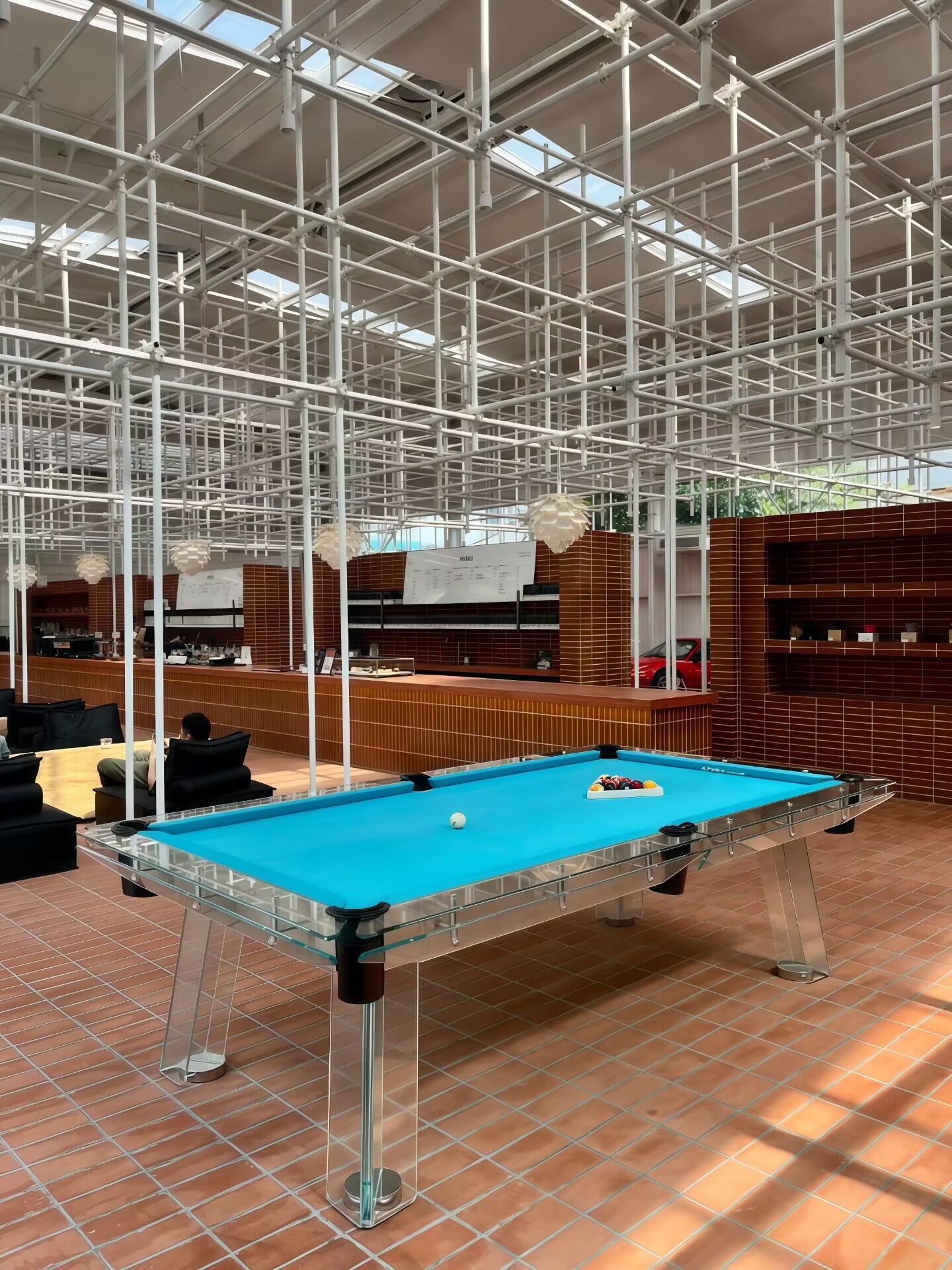 Filotto Italian Style Light Luxury Standard Crystal Glass Billiard Table