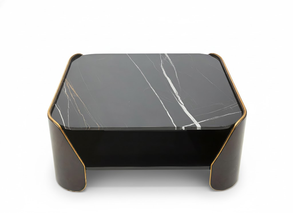 Fitzgerald Italian Minimalist Luxury Marble Living Room Coffee Table