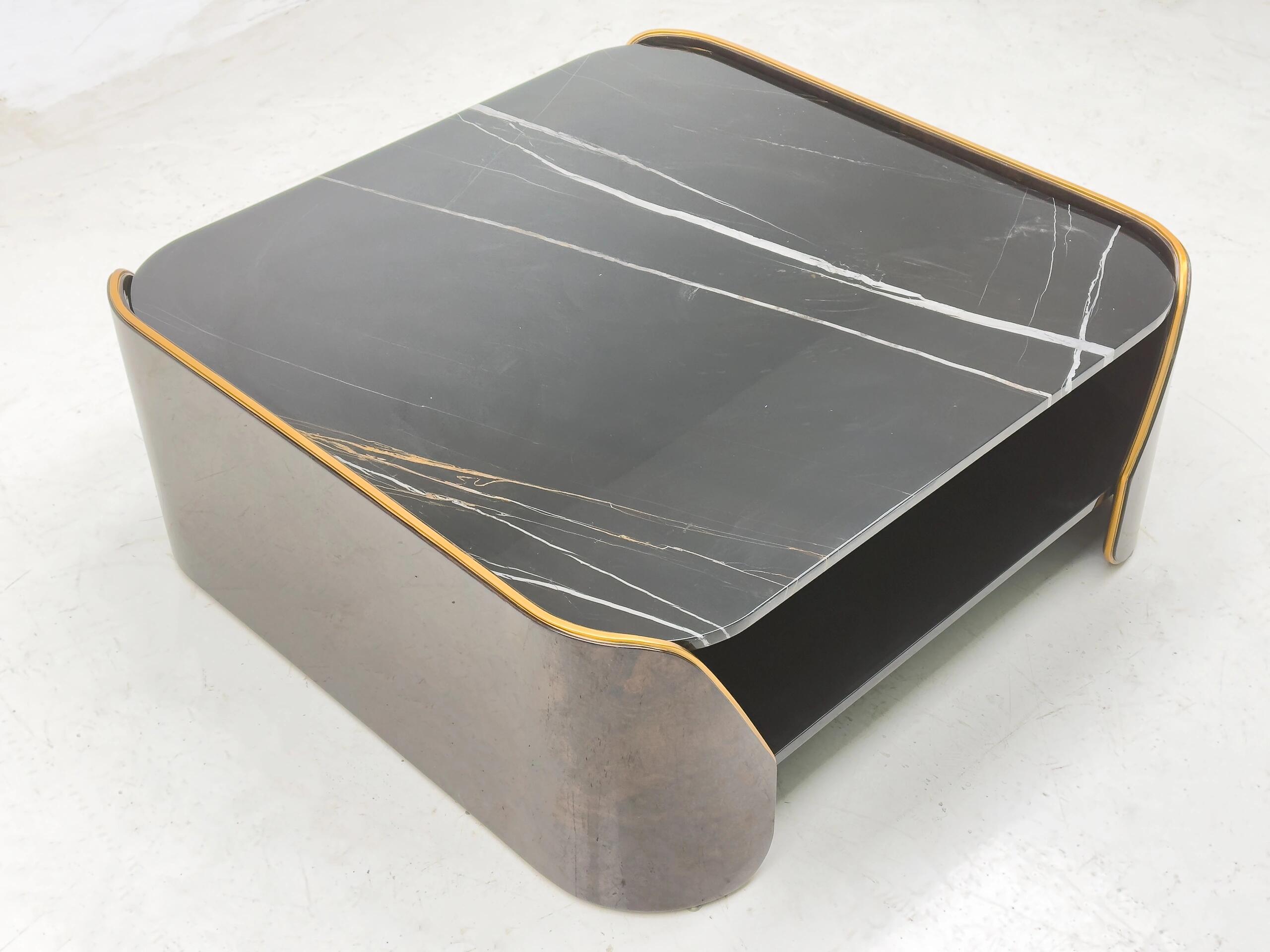Fitzgerald Italian Minimalist Luxury Marble Living Room Coffee Table