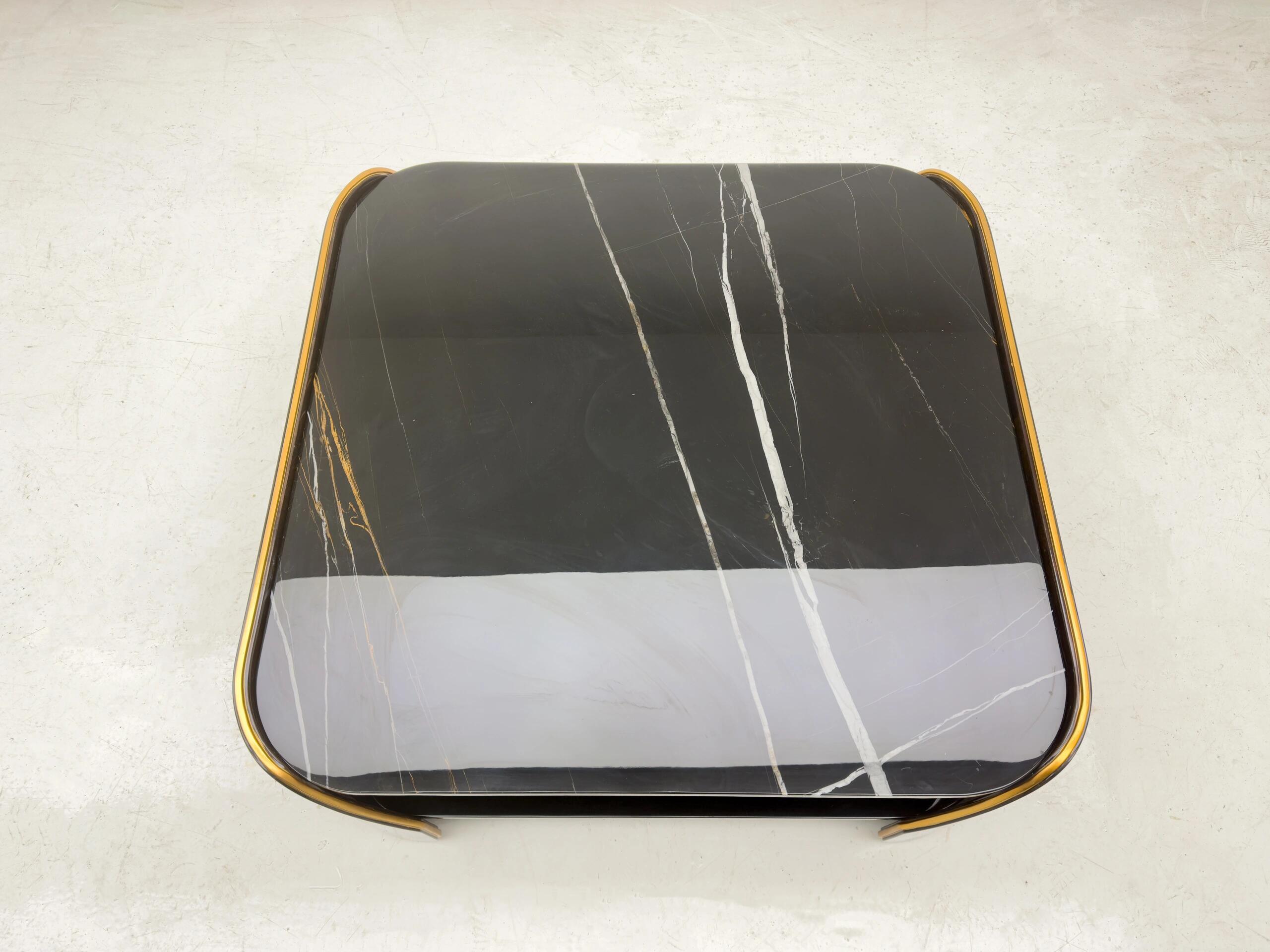 Fitzgerald Italian Minimalist Luxury Marble Living Room Coffee Table