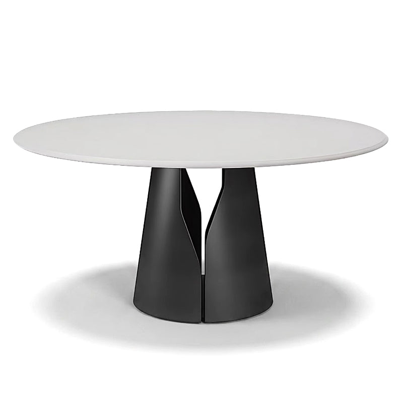 Giano Villa Restaurant Luxurious Designer Metal Marble Dining Table