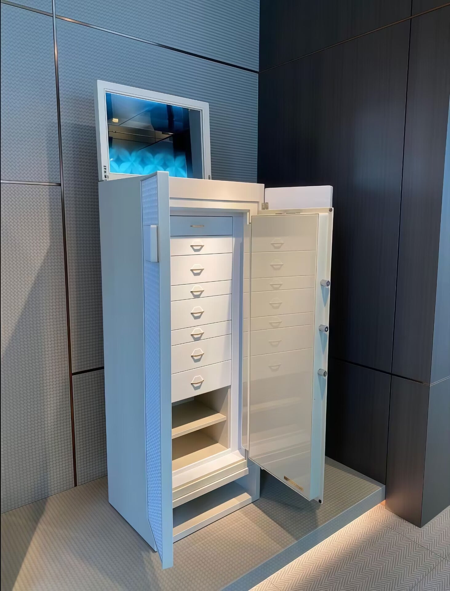Gioia Intreccio Modern Minimalist Unique Creative Leather Jewelry Cabinet