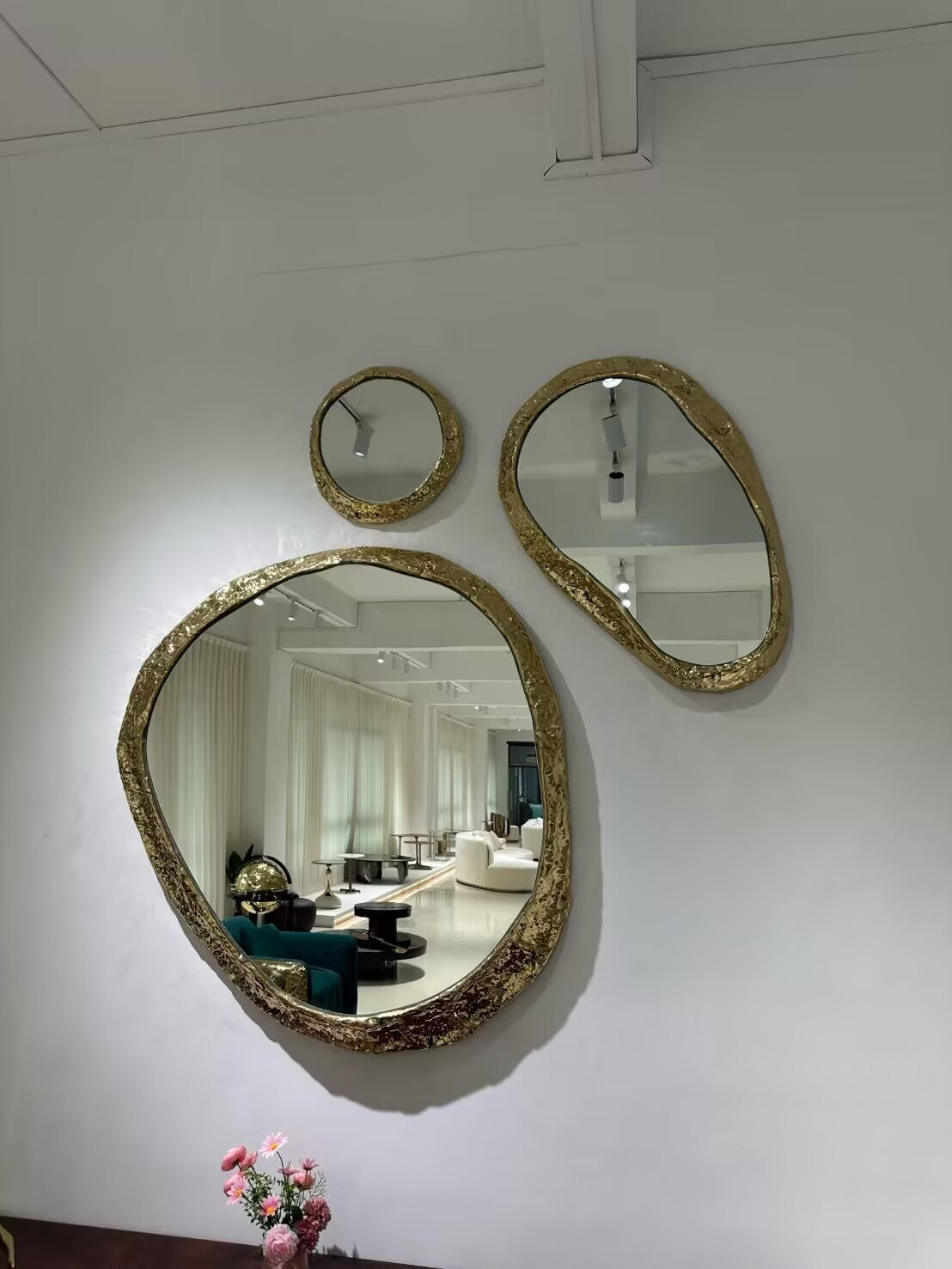 HALO Luxury brass special-shaped high-end decorative MIRROR
