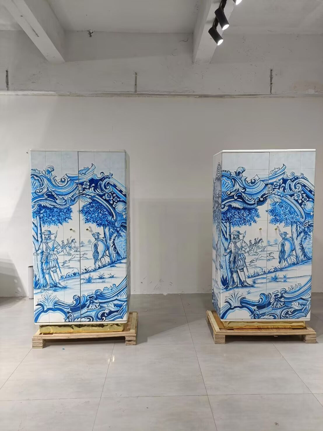 HERITAGE Neoclassical high-end hand-painted solid wood cabinet