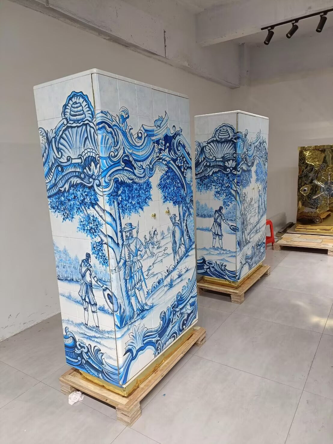 HERITAGE Neoclassical high-end hand-painted solid wood cabinet