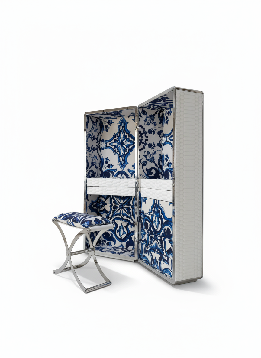 High-quality blue and white porcelain cabinet made in China