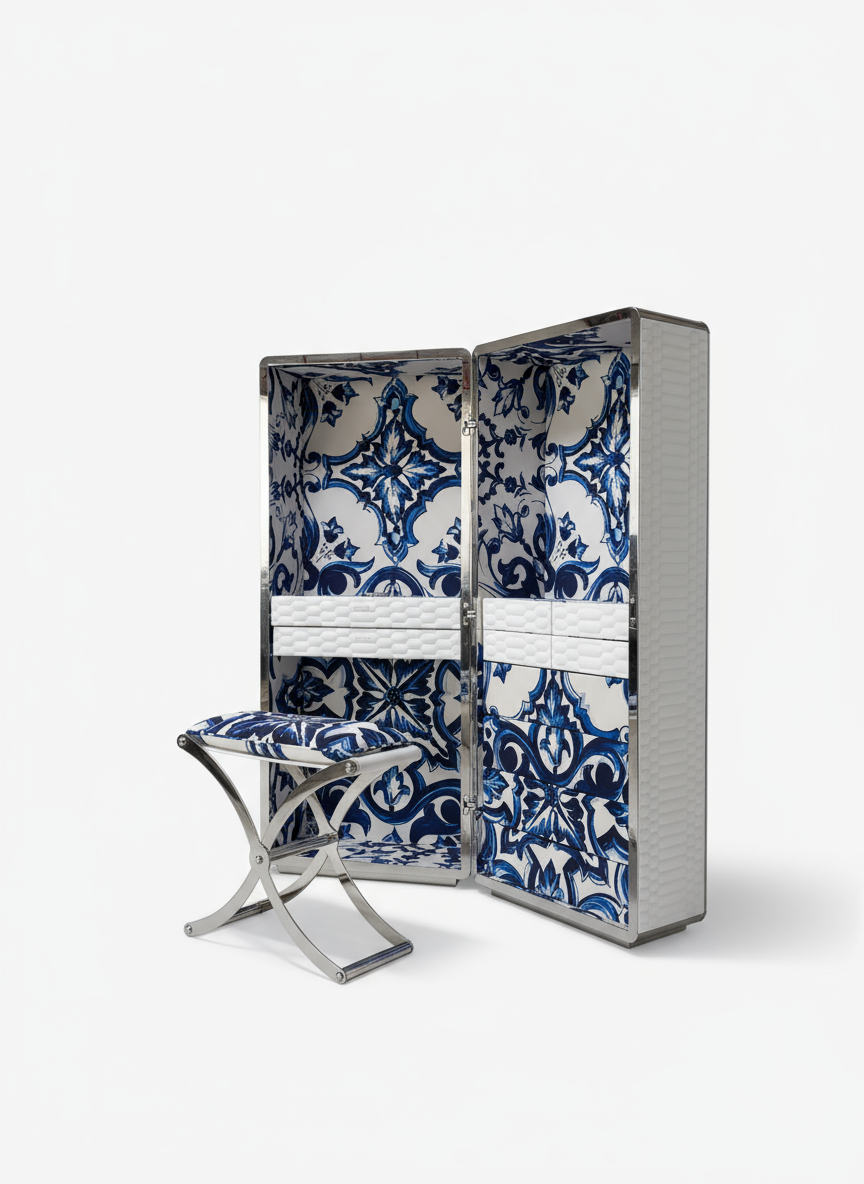 High-quality blue and white porcelain cabinet made in China