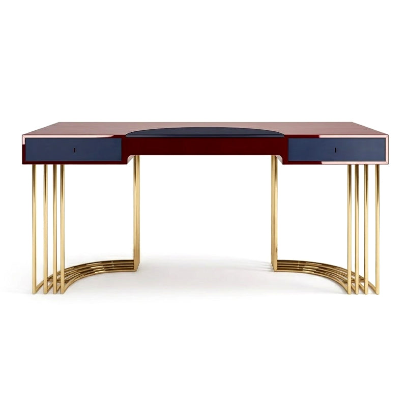 Hood High-End Stainless Steel Simplicity Solid Wood Customize Desk