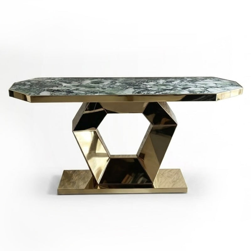 Infinity Italian Artistic Metal Minimalist Customize Marble Console
