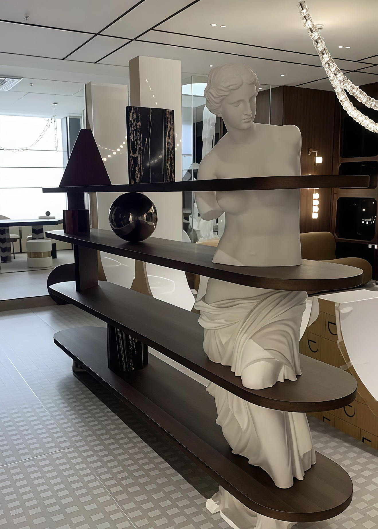 Italian design Baroque style bookshelf