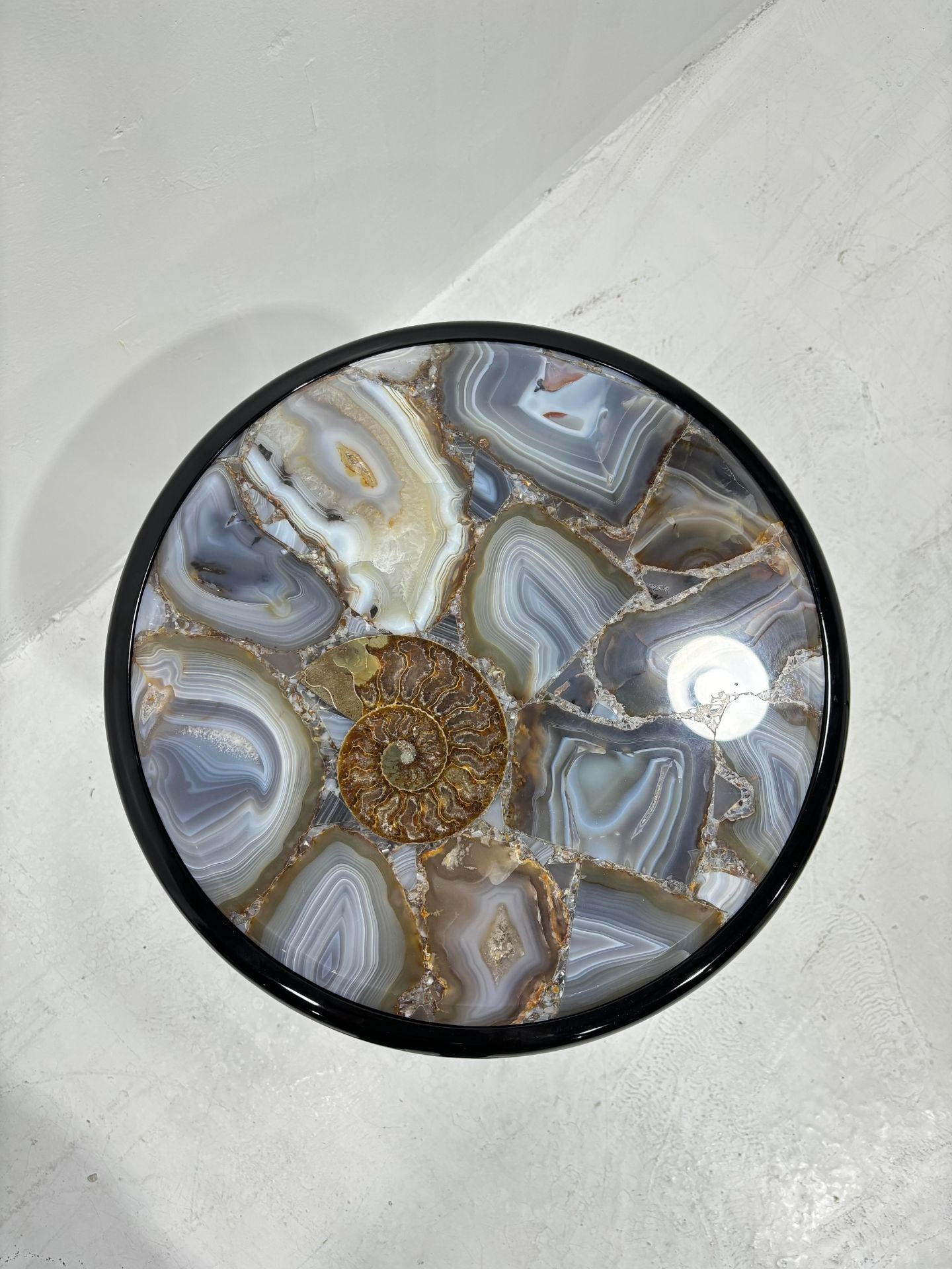 Kenaz Modern Luxury Creative Living Room Marble Round Side Table