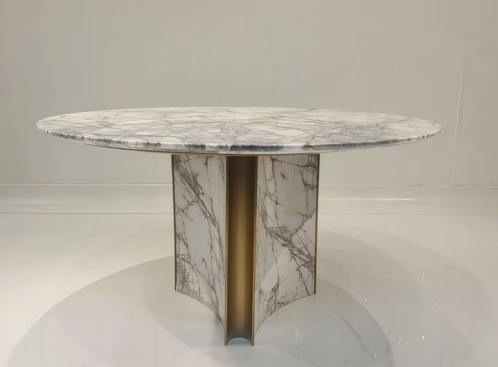 Kerwan Round Luxury Designer Artistic Creative Marble Dining Table