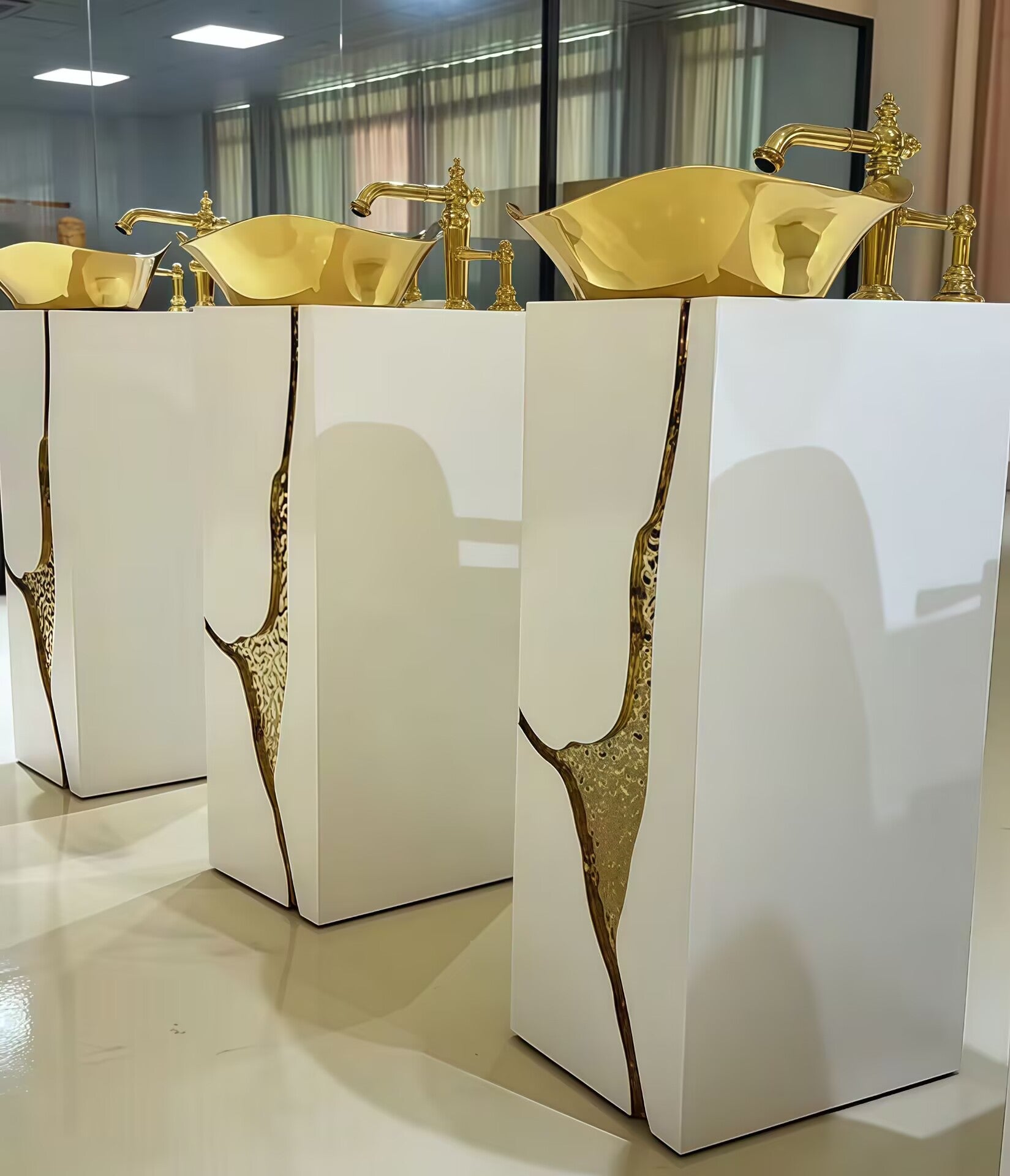 حوض غسيل معدني إبداعي فاخر وعصري من LAPIAZ قائم بذاته 
