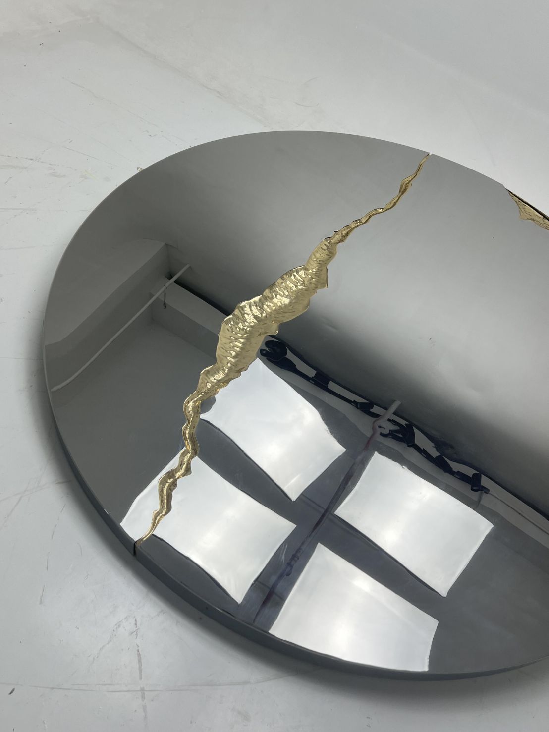 LAPIAZ Light luxury high-end entrance round decorative MIRROR