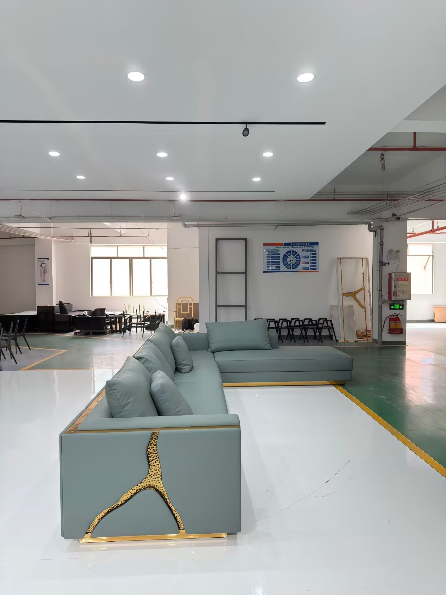 أريكة زاوية من القماش بتصميم عصري بسيط من LAPIAZ MODULAR