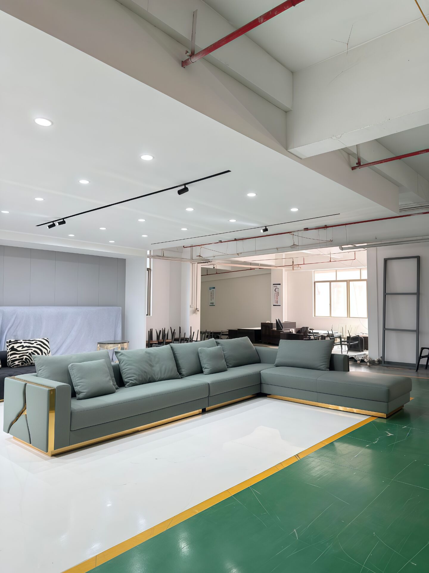 أريكة زاوية من القماش بتصميم عصري بسيط من LAPIAZ MODULAR