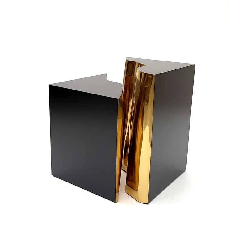 LAPIAZ High-end irregularly shaped stainless steel combination side table