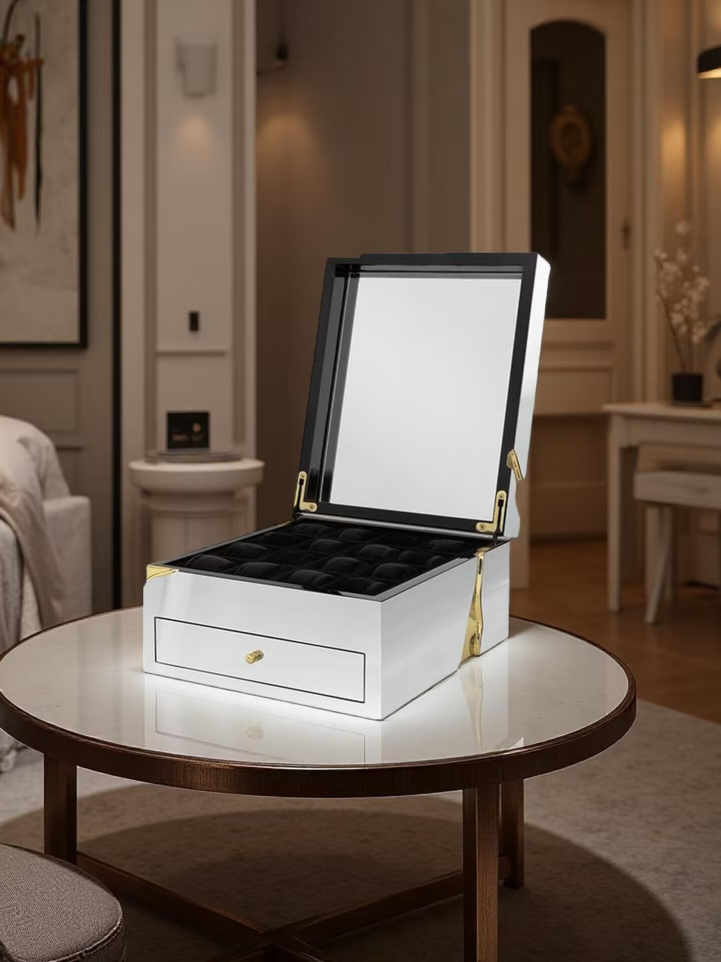 LAPIAZ Light luxury design high-end custom metal watch box