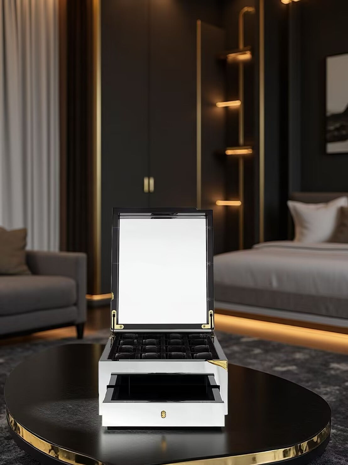 LAPIAZ Light luxury design high-end custom metal watch box