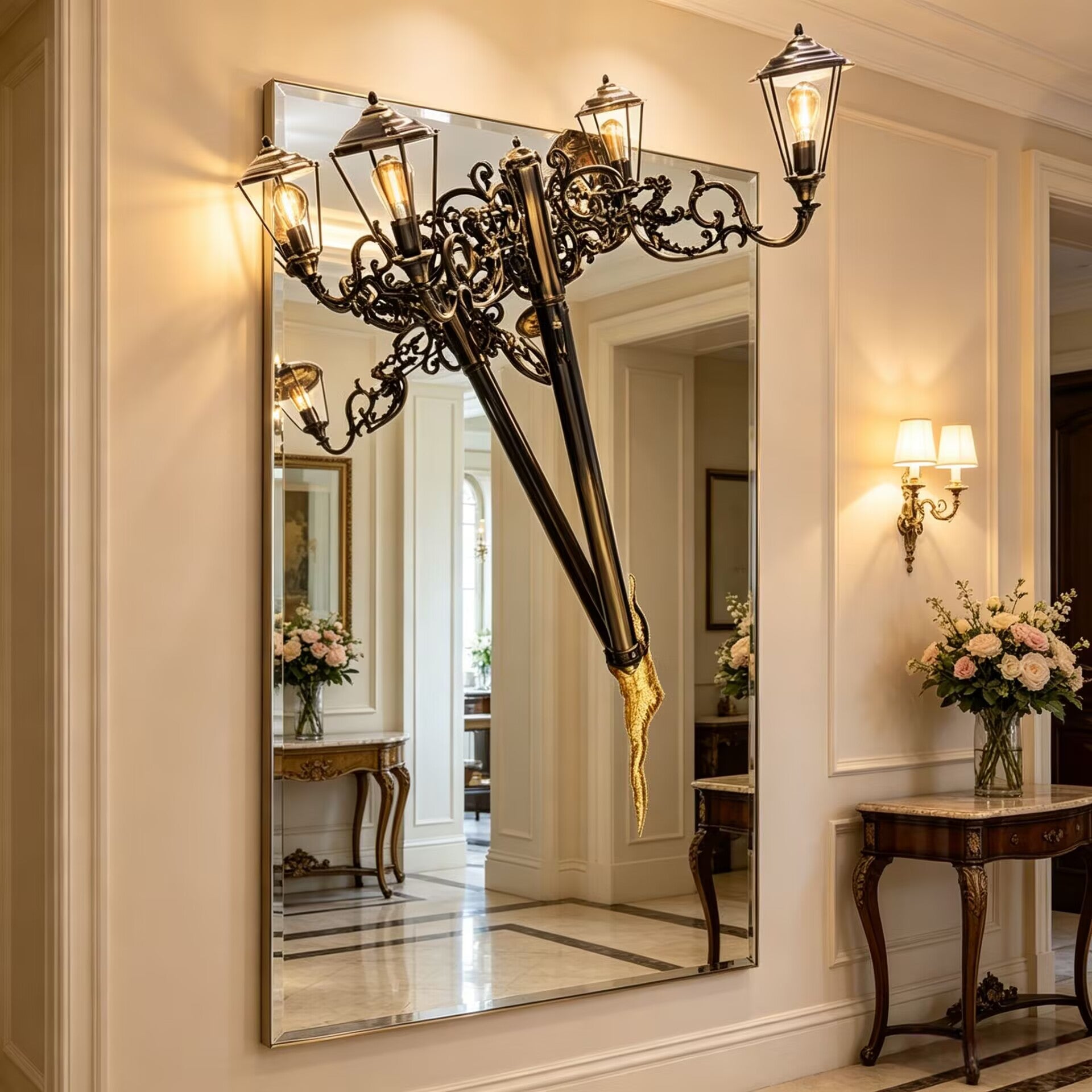 Lumiere Luxury High-End Creativity Rectangular Decorative Mirror