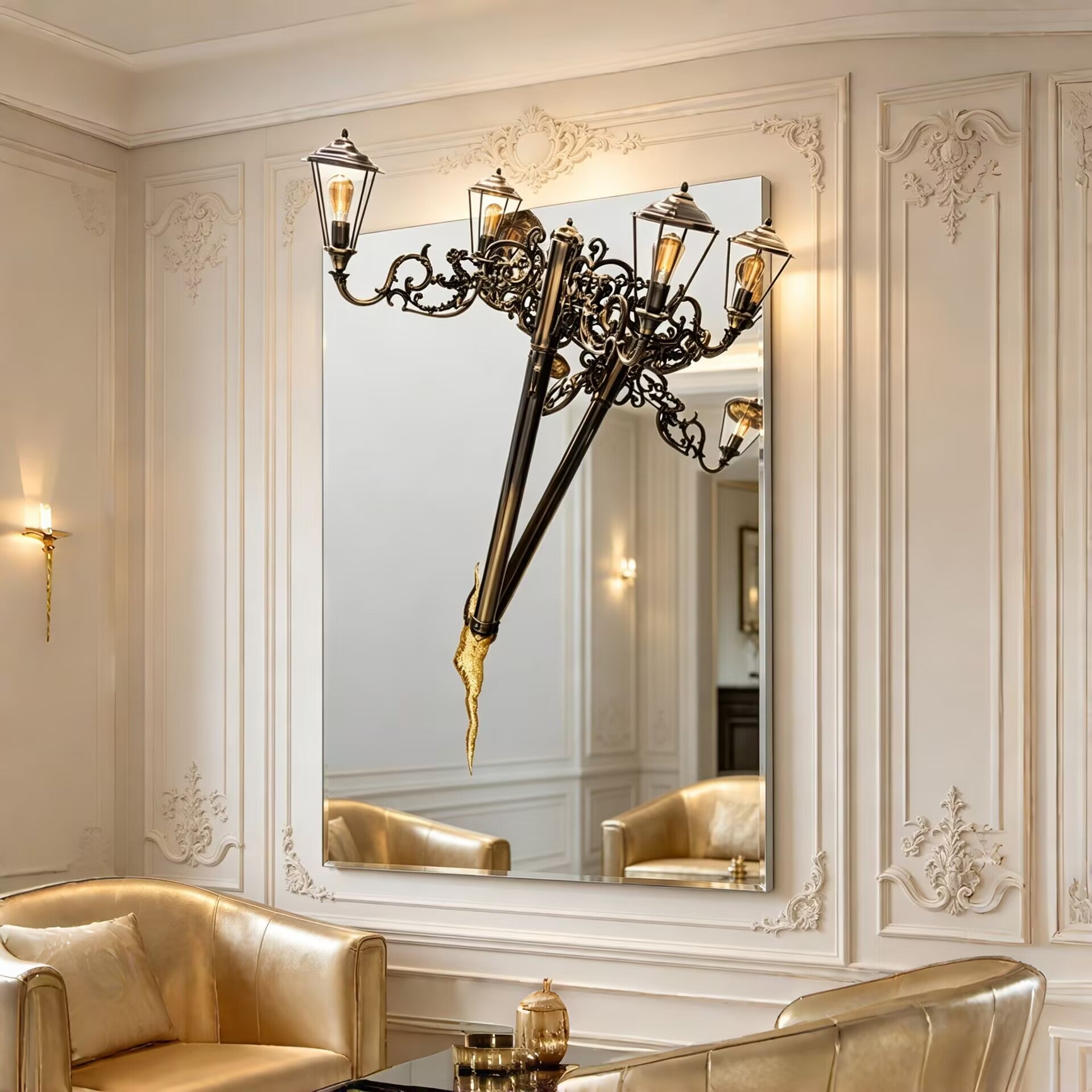Lumiere Luxury High-End Creativity Rectangular Decorative Mirror