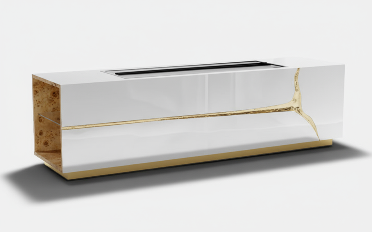 Lapiaz Fireplace 3D Atomized high-end TV cabinet