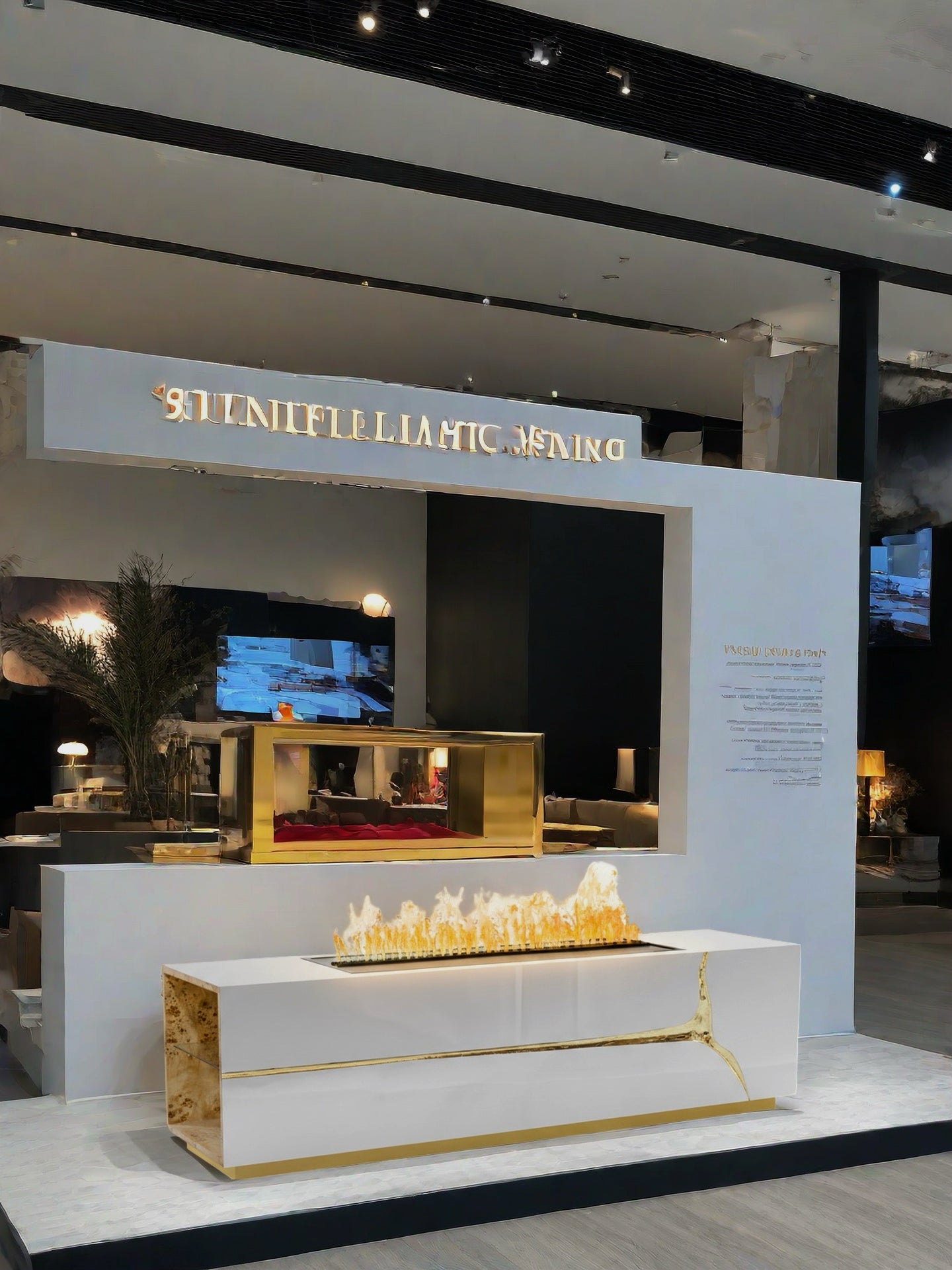 Lapiaz Fireplace 3D Atomized high-end TV cabinet