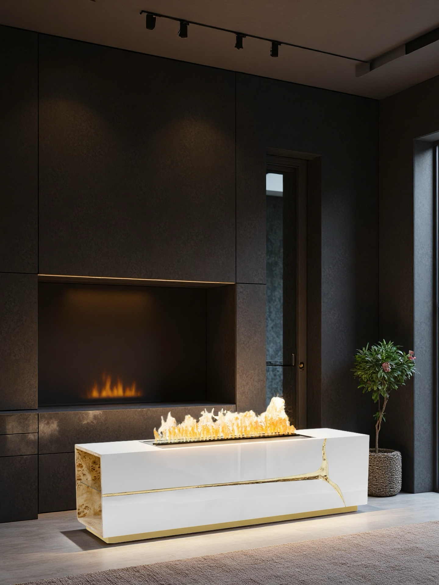 Lapiaz Fireplace 3D Atomized high-end TV cabinet