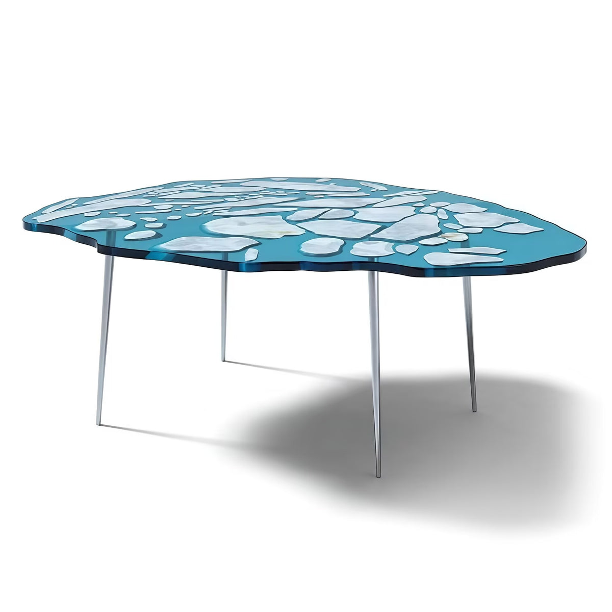 Larsen Unique Creativity Resin Irregular High-End Alabaster Dining Table