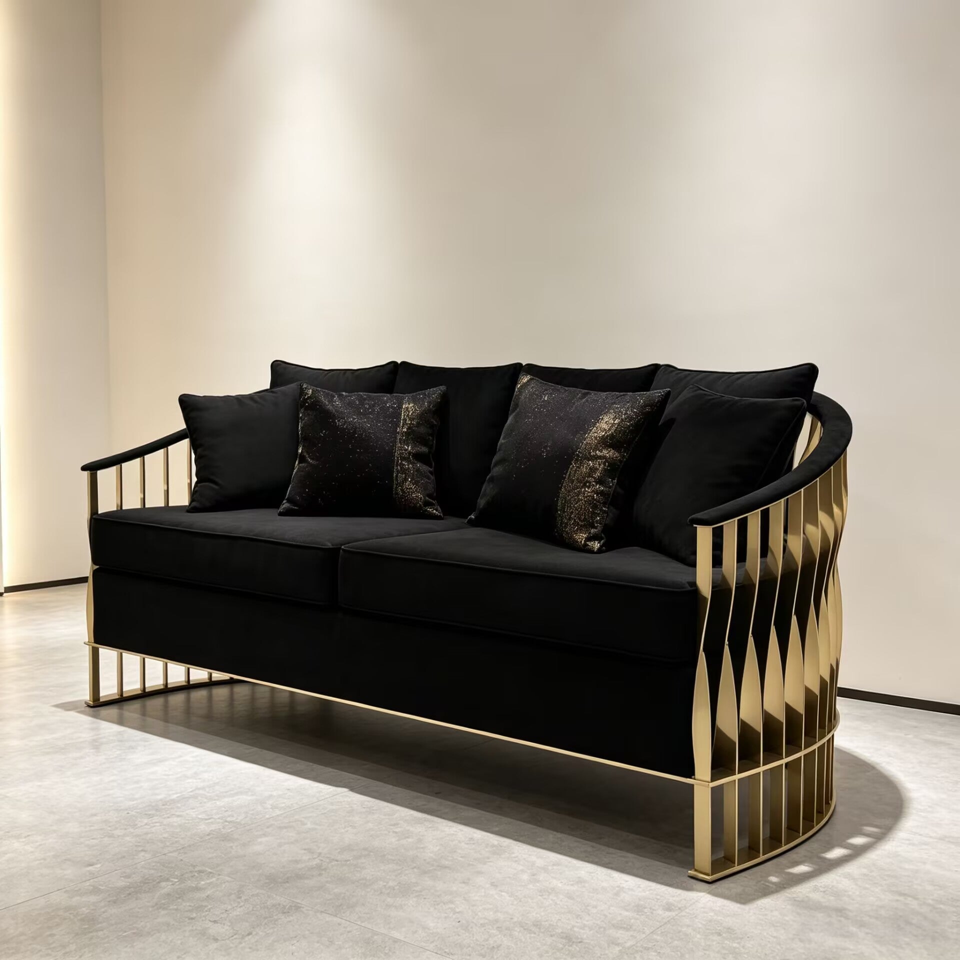Mandy High-End Metal Unique Creativity Fabric Customize Sofa