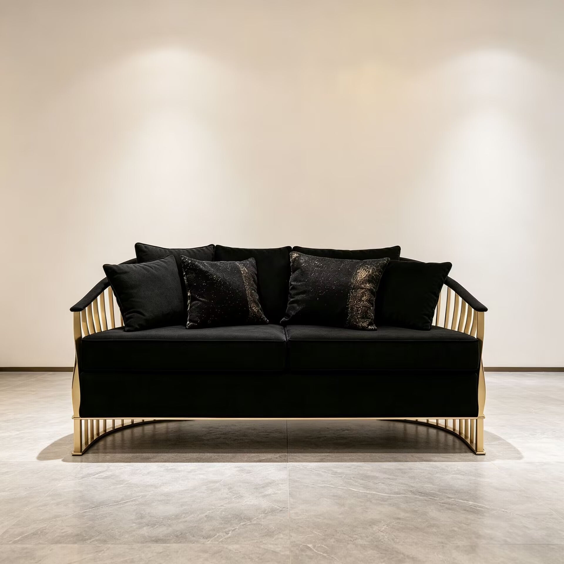 Mandy High-End Metal Unique Creativity Fabric Customize Sofa