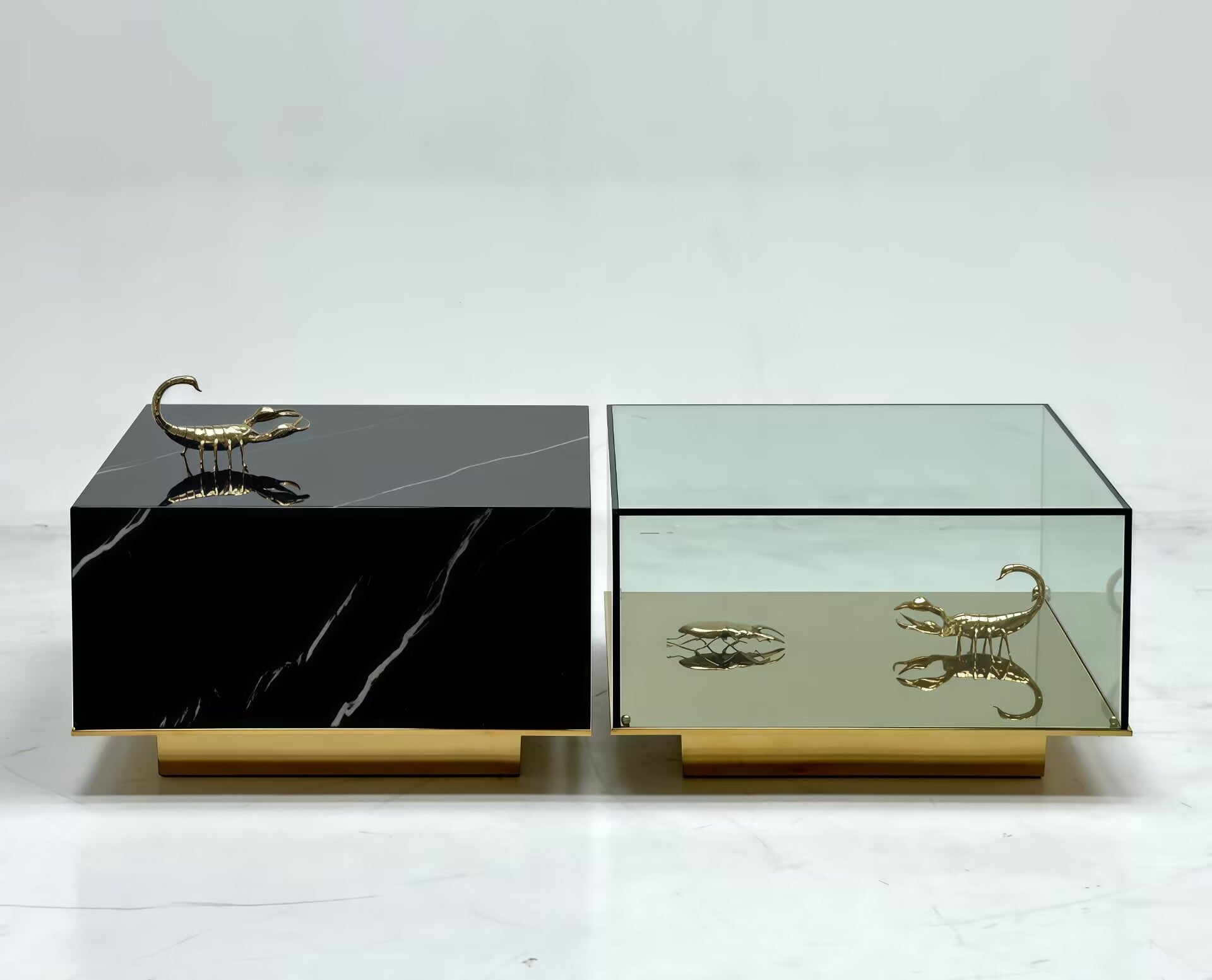 METAMORPHOSIS Marble light luxury glass combination CENTER TABLE