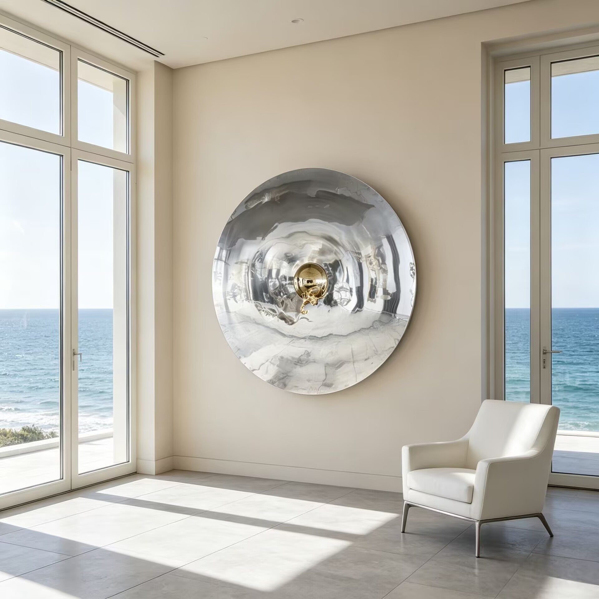Metamorphosis Living Room Artistic Creativity Round Decorative Mirror