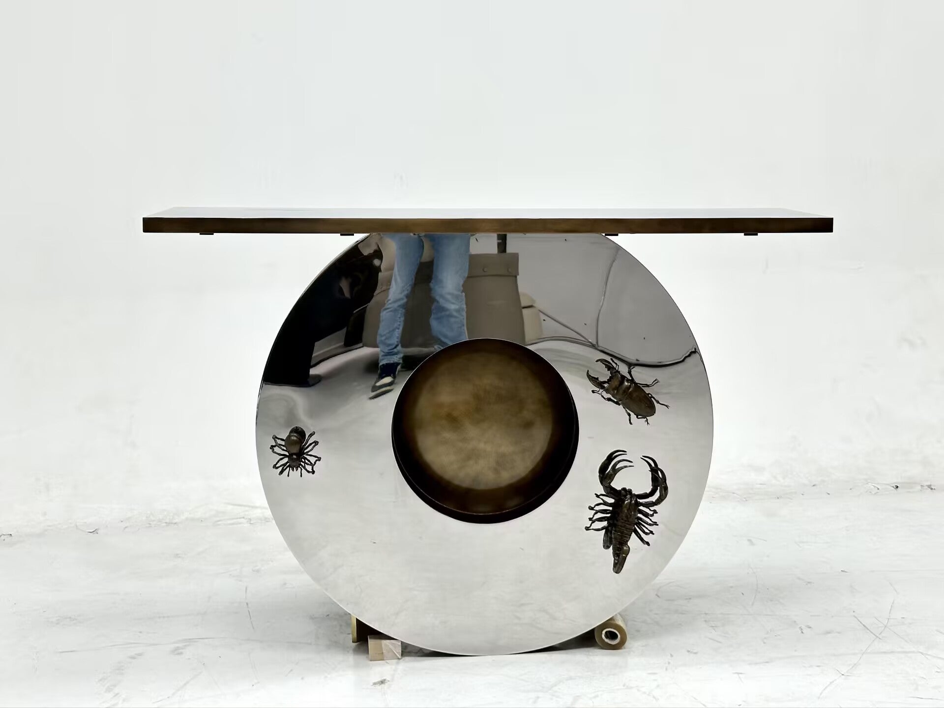 Metamorphosis Patina Luxury Artistic Metal Customize Console