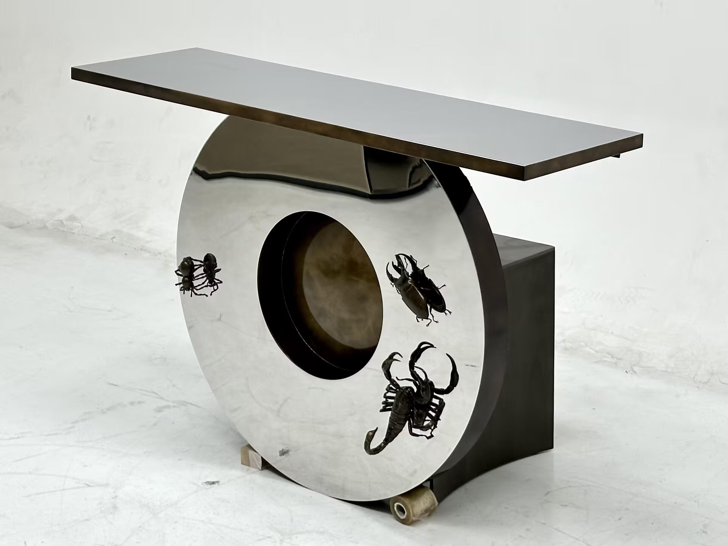 Metamorphosis Patina Luxury Artistic Metal Customize Console
