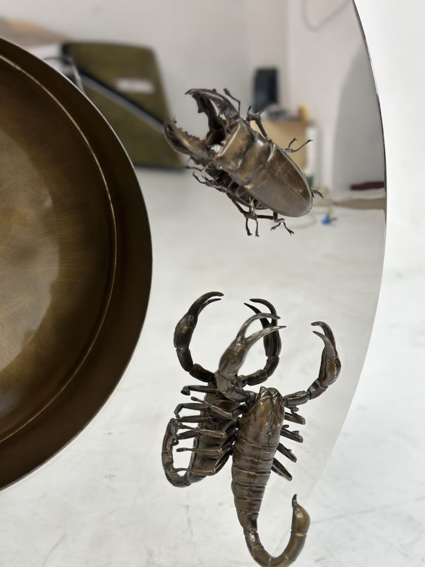 Metamorphosis Patina Luxury Artistic Metal Customize Console