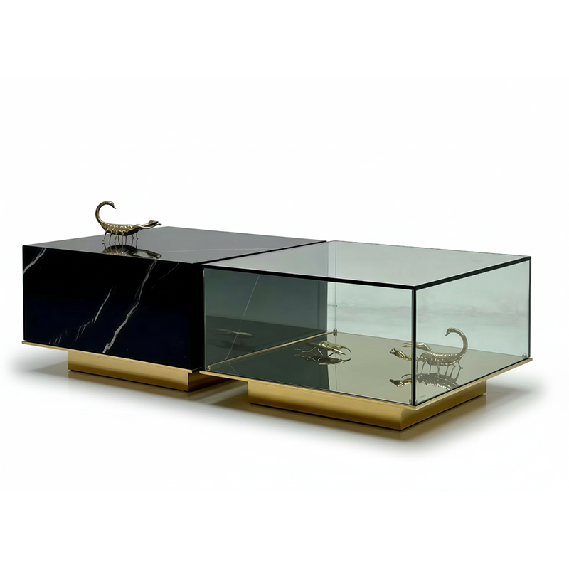 METAMORPHOSIS Marble light luxury glass combination CENTER TABLE