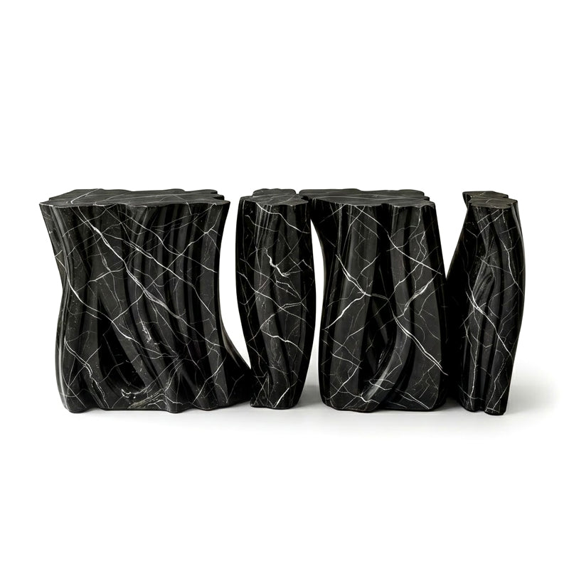 Monochrome Modern Designer Irregular Creativity Marble Console