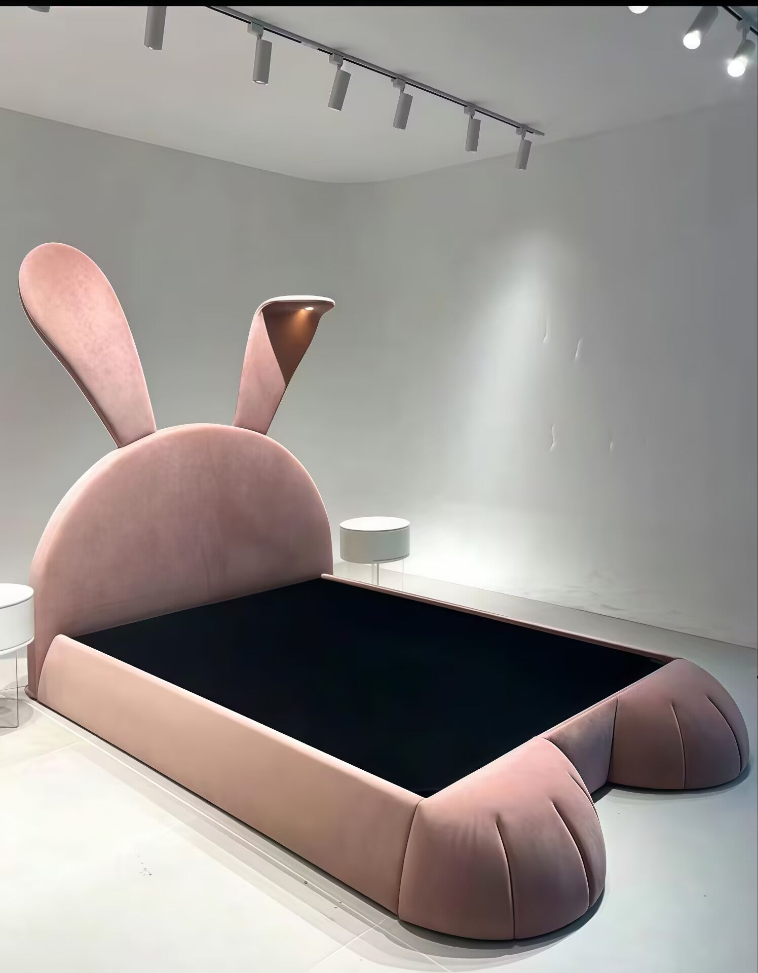 Mr. Bunny High-End Designer Unique Creativity Irregular Fabric Bed